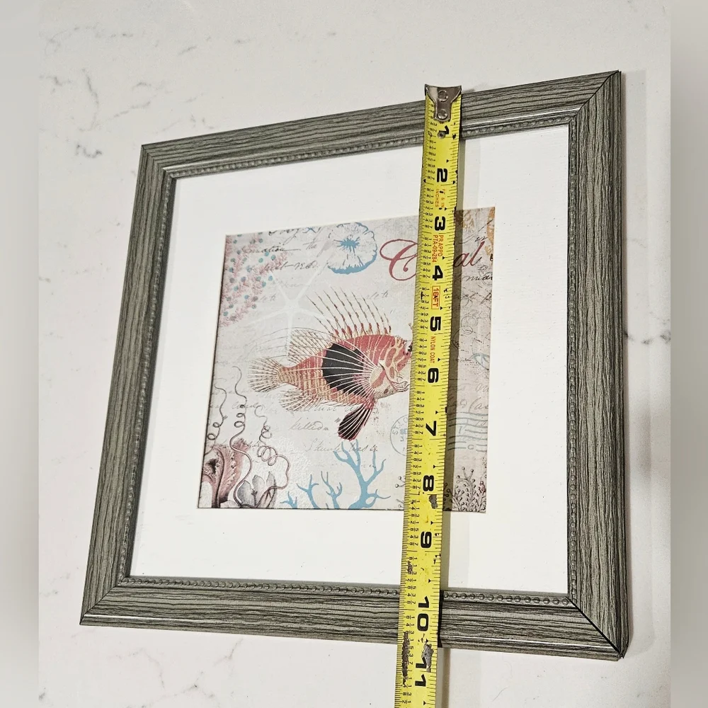 Framed Lionfish Wall Art